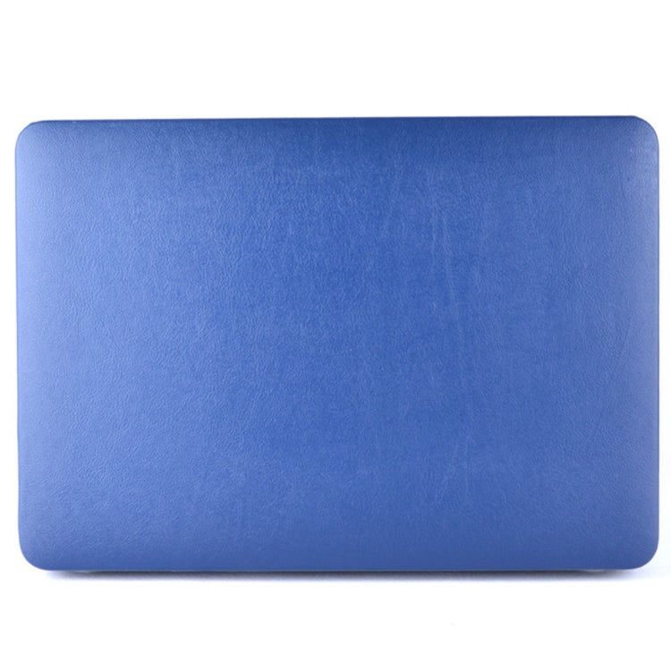 For MacBook Air 13.3 inch A1466 2012-2017 / A1369 2010-2012 Laptop PU Leather Paste Case (Dark Blue) - MacBook Air Cases by PMC Jewellery | Online Shopping South Africa | PMC Jewellery | Buy Now Pay Later Mobicred