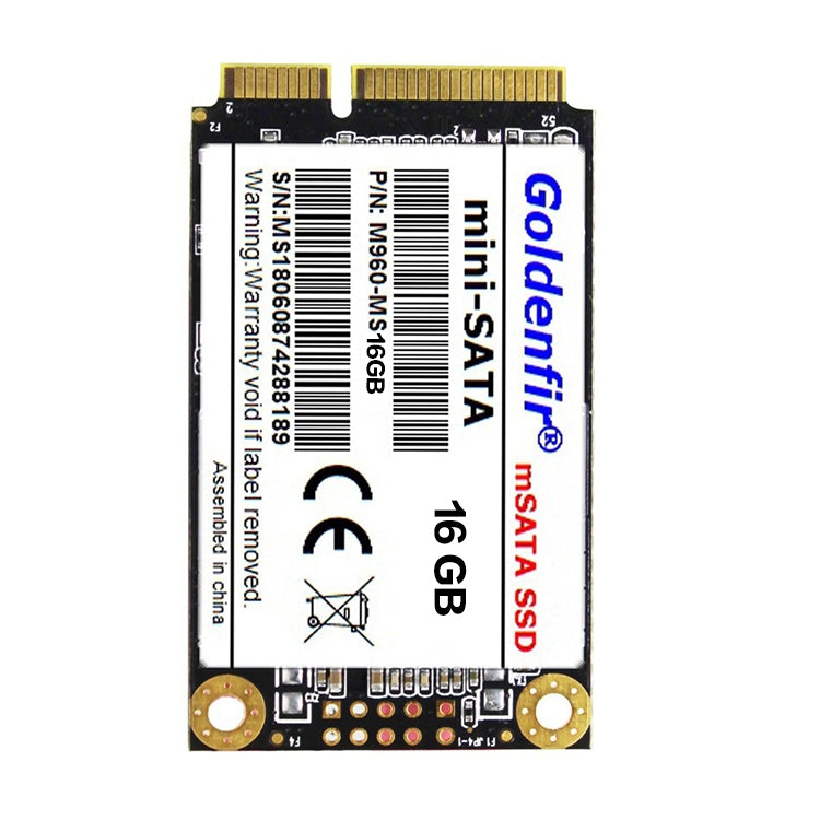 Goldenfir 1.8 inch Mini SATA Solid State Drive, Flash Architecture: TLC, Capacity: 16GB - External Solid State Drives by Goldenfir | Online Shopping South Africa | PMC Jewellery | Buy Now Pay Later Mobicred