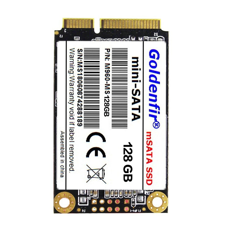 Goldenfir 1.8 inch Mini SATA Solid State Drive, Flash Architecture: TLC, Capacity: 128GB - External Solid State Drives by Goldenfir | Online Shopping South Africa | PMC Jewellery | Buy Now Pay Later Mobicred