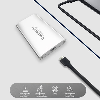 Goldenfir NGFF to Micro USB 3.0 Portable Solid State Drive, Capacity: 128GB(Silver) - External Solid State Drives by Goldenfir | Online Shopping South Africa | PMC Jewellery | Buy Now Pay Later Mobicred