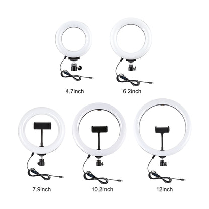 PULUZ Tripod Mount +  Live Broadcast Dual Phone Bracket + 6.2 inch 16cm LED Ring Vlogging Video Light Kits - Ring Light by PULUZ | Online Shopping South Africa | PMC Jewellery | Buy Now Pay Later Mobicred