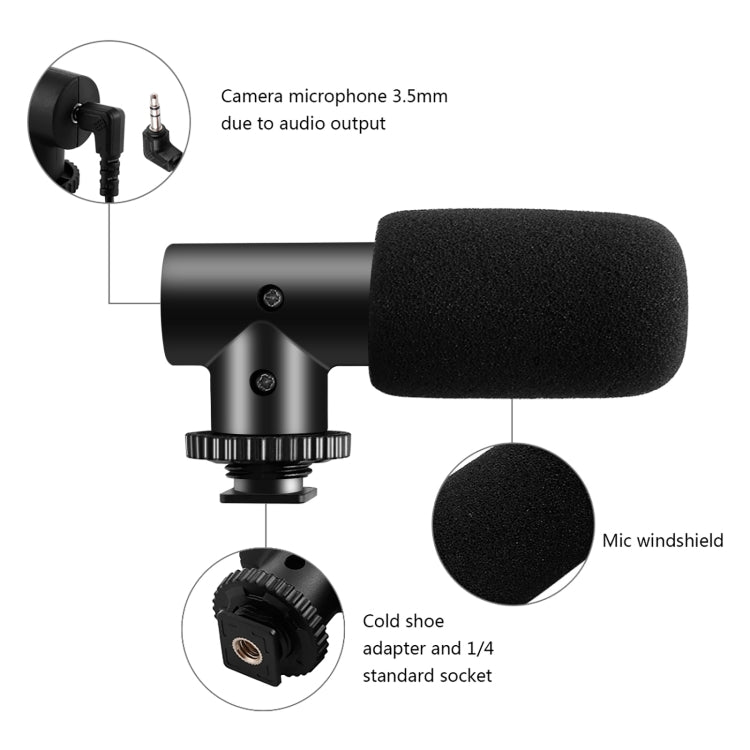 PULUZ Live Broadcast Smartphone Video Vlogger Kits Microphone + Tripod Mount + Phone Clamp Holder (Black) - Stand by PULUZ | Online Shopping South Africa | PMC Jewellery | Buy Now Pay Later Mobicred