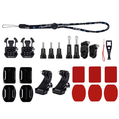 PULUZ 43 in 1 Accessories Total Ultimate Combo Kits for DJI Osmo Pocket with EVA Case (Chest Strap + Wrist Strap + Suction Cup Mount + 3-Way Pivot Arms + J-Hook Buckle + Grip Tripod Mount + Surface Mo ... orage Bag + Rec-mounts + Handlebar Mount + Wrench) -  by PULUZ | Online Shopping South Africa | PMC Jewellery