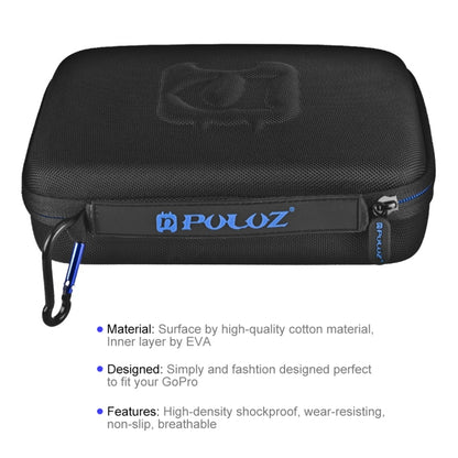 PULUZ Waterproof Carrying and Travel Case for for GoPro Hero12 Black / Hero11 /10 /9 /8 /7 /6 /5, Insta360 Ace / Ace Pro, DJI Osmo Action 4 and Other Action Cameras Accessories, Medium Size: 23cm x 17cm x 7cm - Carry Cases by PULUZ | Online Shopping South Africa | PMC Jewellery | Buy Now Pay Later Mobicred