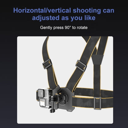 PULUZ Magnetic Quick-release Chest Strap Harness Belt (Black) - Chest Belt by PULUZ | Online Shopping South Africa | PMC Jewellery | Buy Now Pay Later Mobicred