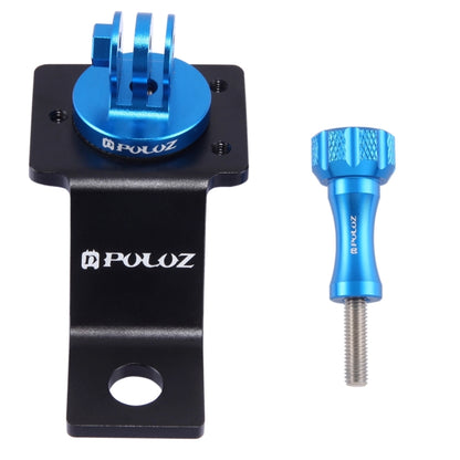PULUZ Aluminum Alloy Motorcycle Fixed Holder Mount with Tripod Adapter & Screw for GoPro Hero12 Black / Hero11 /10 /9 /8 /7 /6 /5, Insta360 Ace / Ace Pro, DJI Osmo Action 4 and Other Action Cameras(Blue) - Holder by PULUZ | Online Shopping South Africa | PMC Jewellery | Buy Now Pay Later Mobicred