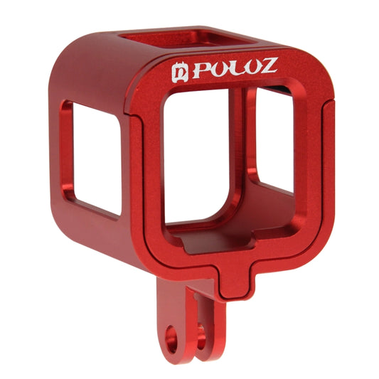 PULUZ Housing Shell CNC Aluminum Alloy Protective Cage with Insurance Frame for GoPro HERO5 Session /HERO4 Session /HERO Session(Red) - Metal Cases by PULUZ | Online Shopping South Africa | PMC Jewellery | Buy Now Pay Later Mobicred