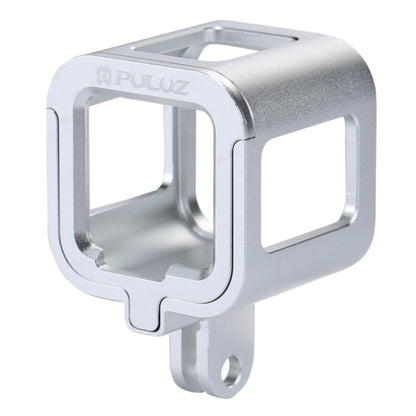 PULUZ Housing Shell CNC Aluminum Alloy Protective Cage with Insurance Frame for GoPro HERO5 Session /HERO4 Session /HERO Session(Silver) - Metal Cases by PULUZ | Online Shopping South Africa | PMC Jewellery | Buy Now Pay Later Mobicred