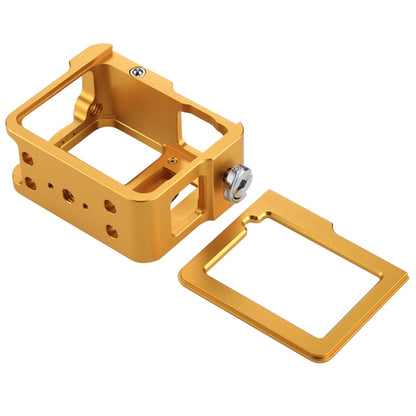 PULUZ Housing Shell CNC Aluminum Alloy Protective Cage with Insurance Frame & 52mm UV Lens for GoPro HERO(2018) /7 Black /6 /5(Gold) - Metal Cases by PULUZ | Online Shopping South Africa | PMC Jewellery | Buy Now Pay Later Mobicred