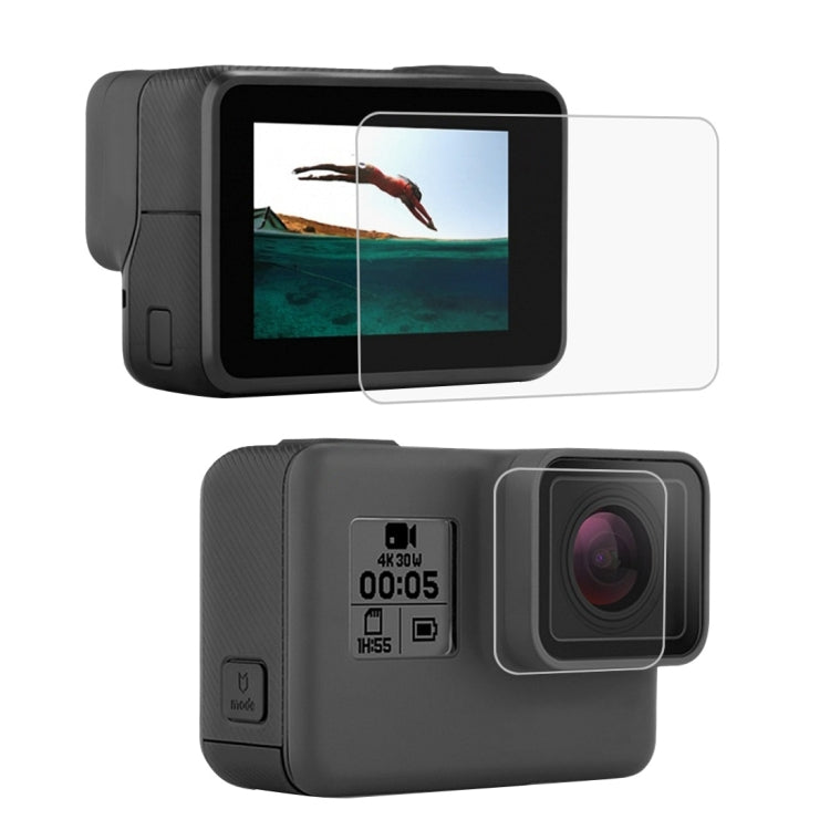 PULUZ  Lens HD Screen Protector + LCD Display Tempered Glass Film for GoPro HERO7 Black /HERO7 Silver / HERO7 White /6 /5 - Protective Film by PULUZ | Online Shopping South Africa | PMC Jewellery | Buy Now Pay Later Mobicred