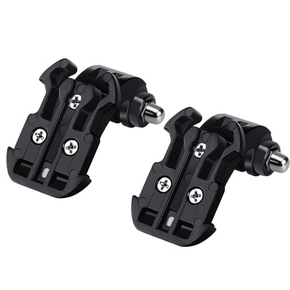 2 PCS PULUZ Black Vertical Surface J-Hook Buckle Mount Set for PULUZ Action Sports Cameras Jaws Flex Clamp Mount for GoPro Hero12 Black / Hero11 /10 /9 /8 /7 /6 /5, Insta360 Ace / Ace Pro, DJI Osmo Action 4 and Other Action Cameras(Black) - Connection Mount by PULUZ | Online Shopping South Africa | PMC Jewellery | Buy Now Pay Later Mobicred