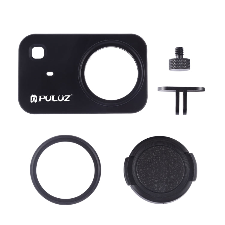 PULUZ Housing Shell CNC Aluminum Alloy Protective Cage with 37mm UV Filter Lens for Xiaomi Mijia Small Camera (Black) - Metal Cases by PULUZ | Online Shopping South Africa | PMC Jewellery | Buy Now Pay Later Mobicred