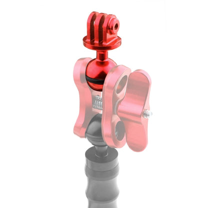 PULUZ  CNC Aluminum Ball Head Adapter Mount for GoPro Hero12 Black / Hero11 /10 /9 /8 /7 /6 /5, Insta360 Ace / Ace Pro, DJI Osmo Action 4 and Other Action Cameras, Diameter: 2.5cm(Red) - Connection Mount by PULUZ | Online Shopping South Africa | PMC Jewellery | Buy Now Pay Later Mobicred