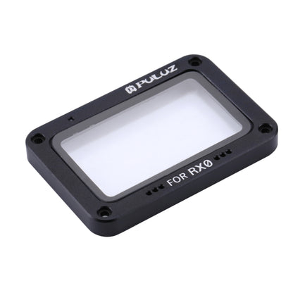 PULUZ Aluminum Alloy Flame + Tempered Glass Lens Protector for Sony RX0 / RX0 II, with Screws and Screwdrivers(Black) - Lens Cover by PULUZ | Online Shopping South Africa | PMC Jewellery | Buy Now Pay Later Mobicred