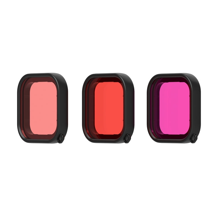 PULUZ Square Housing Diving Color Lens Filter for GoPro HERO8 Black(Pink) - Lens Filter by PULUZ | Online Shopping South Africa | PMC Jewellery | Buy Now Pay Later Mobicred