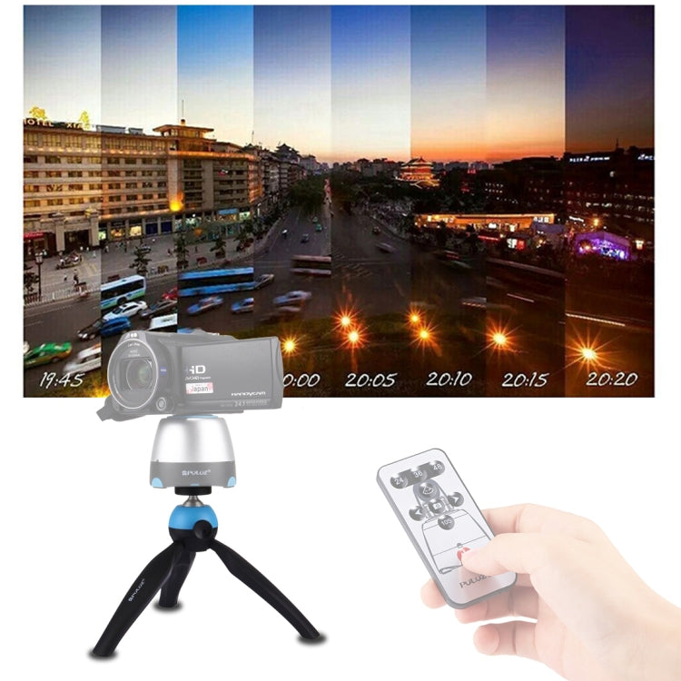 PULUZ Pocket Mini Tripod Mount with 360 Degree Ball Head & Phone Clamp for Smartphones(Blue) - Tripods by PULUZ | Online Shopping South Africa | PMC Jewellery | Buy Now Pay Later Mobicred