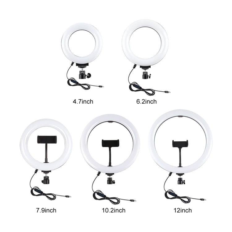 PULUZ 10.2 inch 26cm USB 3 Modes Dimmable LED Ring Vlogging Selfie Beauty  Photography Video Lights with Tripod Ball Head & Phone Clamp(Black) - Ring Light by PULUZ | Online Shopping South Africa | PMC Jewellery | Buy Now Pay Later Mobicred