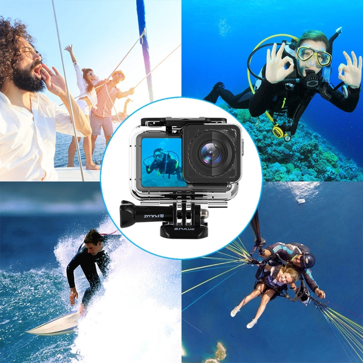 PULUZ 61m Underwater Waterproof Housing Diving Case for DJI Osmo Action, with Buckle Basic Mount & Screw - Waterproof Cases by PULUZ | Online Shopping South Africa | PMC Jewellery | Buy Now Pay Later Mobicred