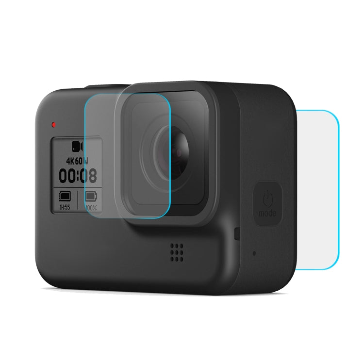 PULUZ for GoPro HERO8 Black Lens + LCD Display 9H 2.5D Tempered Glass Film - Protective Film by PULUZ | Online Shopping South Africa | PMC Jewellery | Buy Now Pay Later Mobicred