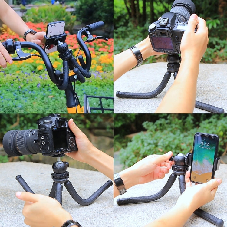 PULUZ Mini Octopus Flexible Tripod Holder with Ball Head for SLR Cameras, GoPro, Cellphone, Size:30cmx5cm - Portable Mini Tripod by PULUZ | Online Shopping South Africa | PMC Jewellery | Buy Now Pay Later Mobicred