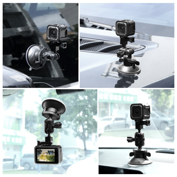 PULUZ Magic Arm Suction Cup Mount (Black) - Helmet Mount by PULUZ | Online Shopping South Africa | PMC Jewellery | Buy Now Pay Later Mobicred