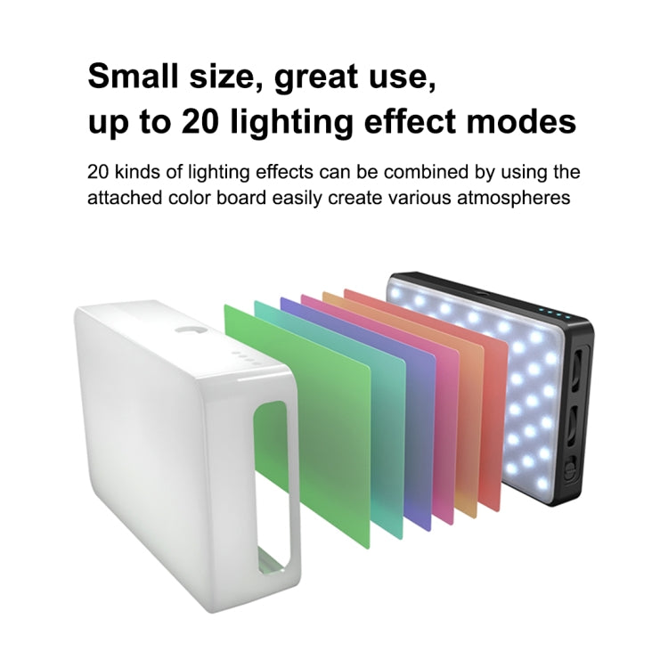 PULUZ 2500K / 9000K 120 LEDs Live Broadcast Video LED Light Photography Beauty Selfie Fill Light with Switchable 6 Colors Filters (Black) - Selfie Light by PULUZ | Online Shopping South Africa | PMC Jewellery | Buy Now Pay Later Mobicred