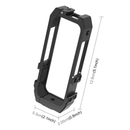 PULUZ Protective Cage Rig Housing Frame with Cold Shoe Mounts & Magnetic Folding Tripod Adapter for Insta360 ONE X2(Black) - Mount & Holder by PULUZ | Online Shopping South Africa | PMC Jewellery | Buy Now Pay Later Mobicred