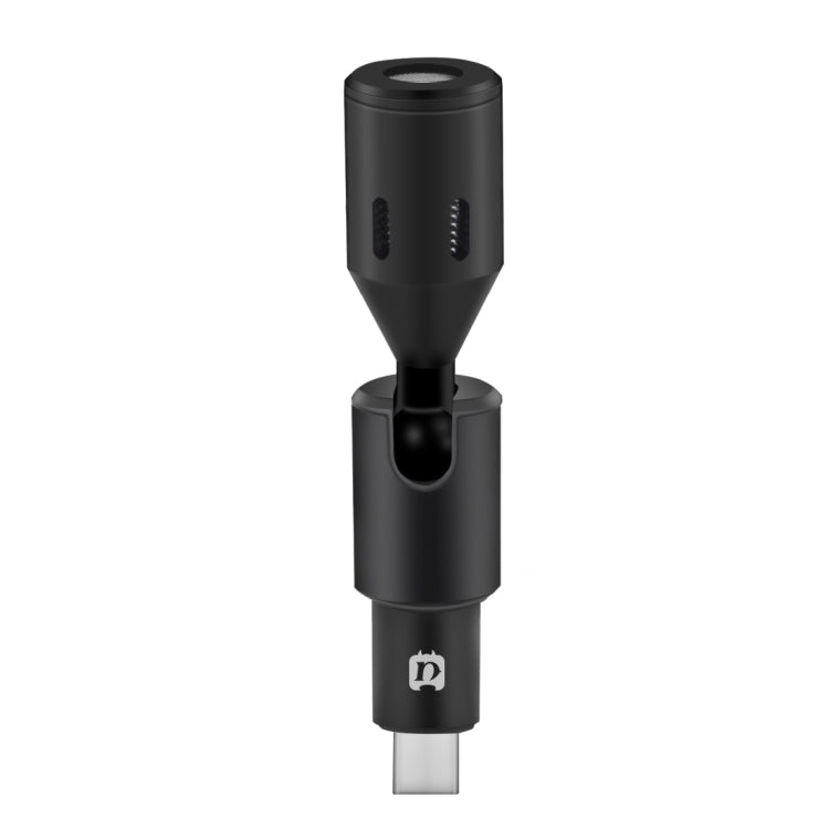 PULUZ USB-C / Type-C Jack Mobile Phone Omnidirectional Condenser Adjustable Microphone, Not for Samsung Series Phones(Black) - Microphone by PULUZ | Online Shopping South Africa | PMC Jewellery | Buy Now Pay Later Mobicred