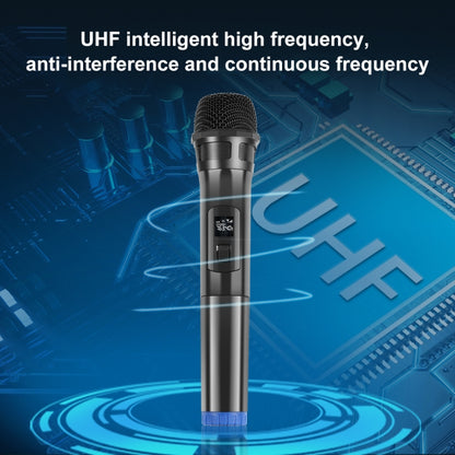 PULUZ 1 To 2 UHF Wireless Dynamic Microphones with LED Display, 3.5mm Transmitter - Microphone by PULUZ | Online Shopping South Africa | PMC Jewellery | Buy Now Pay Later Mobicred