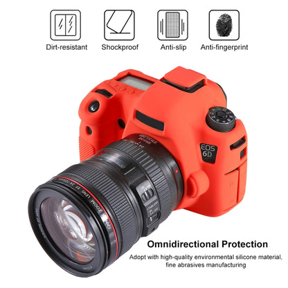 PULUZ Soft Silicone Protective Case for Canon EOS 6D(Red) - Protective Case by PULUZ | Online Shopping South Africa | PMC Jewellery | Buy Now Pay Later Mobicred