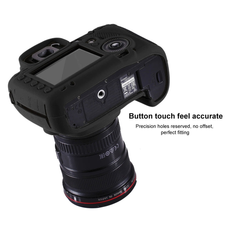 PULUZ Soft Silicone Protective Case for Canon EOS 5D Mark III / 5D3(Black) - Protective Case by PULUZ | Online Shopping South Africa | PMC Jewellery | Buy Now Pay Later Mobicred