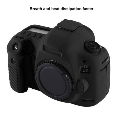 PULUZ Soft Silicone Protective Case for Canon EOS 5D Mark III / 5D3(Black) - Protective Case by PULUZ | Online Shopping South Africa | PMC Jewellery | Buy Now Pay Later Mobicred