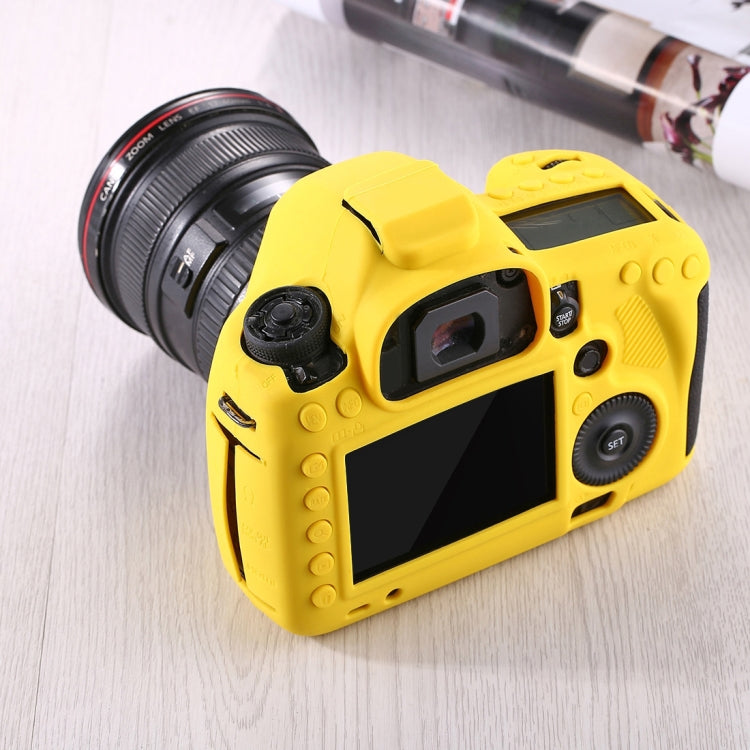 PULUZ Soft Silicone Protective Case for Canon EOS 5D Mark III / 5D3(Yellow) - Protective Case by PULUZ | Online Shopping South Africa | PMC Jewellery | Buy Now Pay Later Mobicred