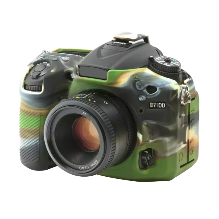 PULUZ Soft Silicone Protective Case for Nikon D7200 /D7100(Camouflage) - Protective Case by PULUZ | Online Shopping South Africa | PMC Jewellery | Buy Now Pay Later Mobicred