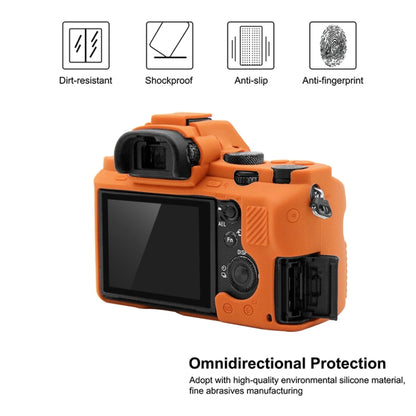 PULUZ Soft Silicone Protective Case for Sony ILCE-7MII / 7SMII / 7RMII(Orange) - Protective Case by PULUZ | Online Shopping South Africa | PMC Jewellery | Buy Now Pay Later Mobicred