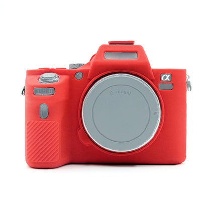 PULUZ Soft Silicone Protective Case for Sony ILCE-7MII / 7SMII / 7RMII(Red) - Protective Case by PULUZ | Online Shopping South Africa | PMC Jewellery | Buy Now Pay Later Mobicred