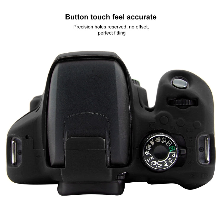 PULUZ Soft Silicone Protective Case for Canon EOS 800D(Black) - Protective Case by PULUZ | Online Shopping South Africa | PMC Jewellery | Buy Now Pay Later Mobicred