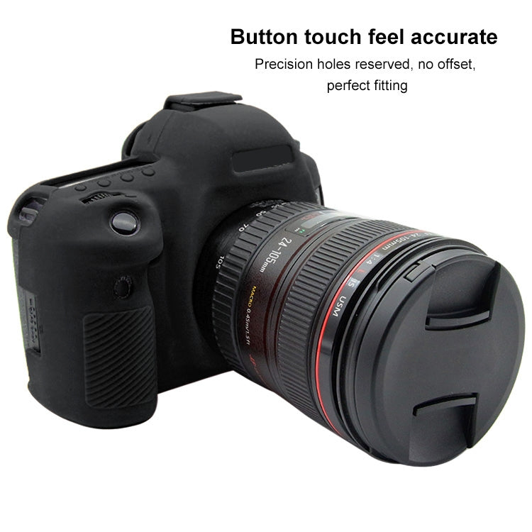 PULUZ Soft Silicone Protective Case for Canon EOS 5D Mark IV(Black) - Protective Case by PULUZ | Online Shopping South Africa | PMC Jewellery | Buy Now Pay Later Mobicred