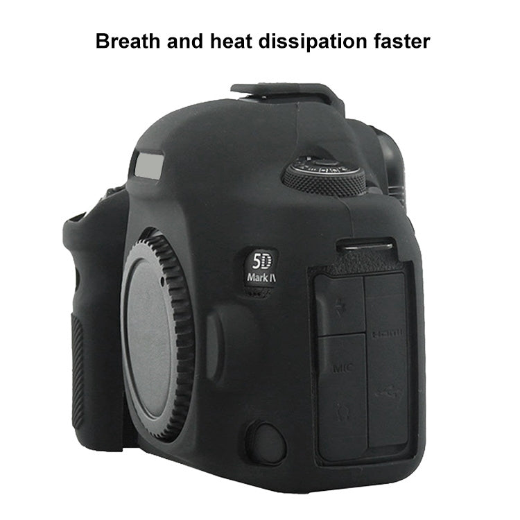 PULUZ Soft Silicone Protective Case for Canon EOS 5D Mark IV(Black) - Protective Case by PULUZ | Online Shopping South Africa | PMC Jewellery | Buy Now Pay Later Mobicred