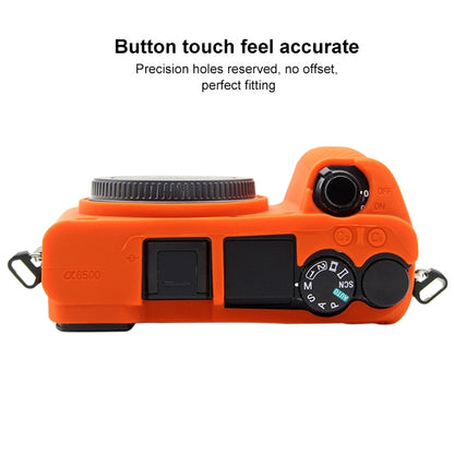 PULUZ Soft Silicone Protective Case for Sony ILCE-6500(Orange) - Protective Case by PULUZ | Online Shopping South Africa | PMC Jewellery | Buy Now Pay Later Mobicred