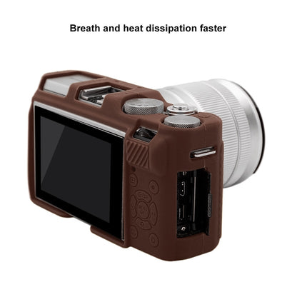 PULUZ Soft Silicone Protective Case for FUJIFILM X-A3 / X-A10(Coffee) - Protective Case by PULUZ | Online Shopping South Africa | PMC Jewellery | Buy Now Pay Later Mobicred