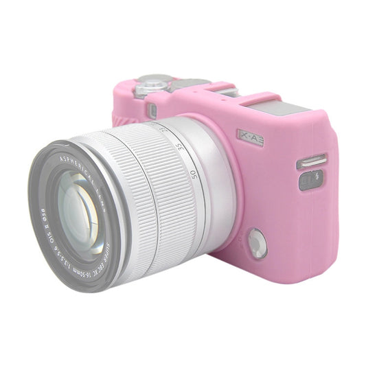 PULUZ Soft Silicone Protective Case for FUJIFILM X-A3 / X-A10(Pink) - Protective Case by PULUZ | Online Shopping South Africa | PMC Jewellery | Buy Now Pay Later Mobicred