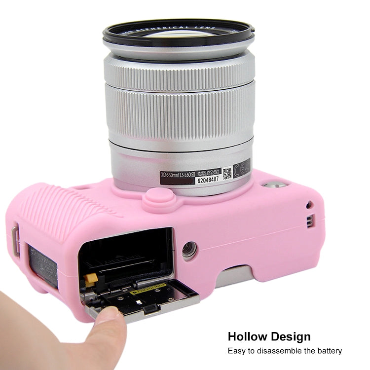 PULUZ Soft Silicone Protective Case for FUJIFILM X-A3 / X-A10(Pink) - Protective Case by PULUZ | Online Shopping South Africa | PMC Jewellery | Buy Now Pay Later Mobicred