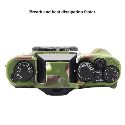 PULUZ Soft Silicone Protective Case for FUJIFILM XT10(Camouflage) - Protective Case by PULUZ | Online Shopping South Africa | PMC Jewellery | Buy Now Pay Later Mobicred