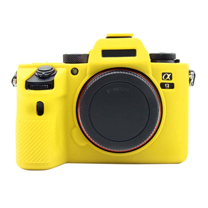 PULUZ Soft Silicone Protective Case for Sony A9 (ILCE-9) / A7 III/ A7R  III(Yellow) - Protective Case by PULUZ | Online Shopping South Africa | PMC Jewellery | Buy Now Pay Later Mobicred