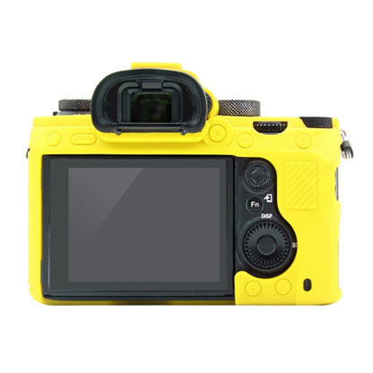 PULUZ Soft Silicone Protective Case for Sony A9 (ILCE-9) / A7 III/ A7R  III(Yellow) - Protective Case by PULUZ | Online Shopping South Africa | PMC Jewellery | Buy Now Pay Later Mobicred
