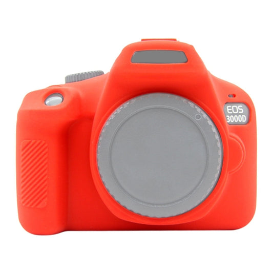 PULUZ Soft Silicone Protective Case for Canon EOS 3000D / 4000D(Red) - Protective Case by PULUZ | Online Shopping South Africa | PMC Jewellery | Buy Now Pay Later Mobicred