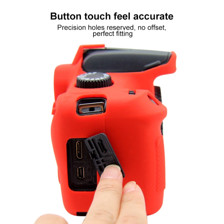 PULUZ Soft Silicone Protective Case for Canon EOS 3000D / 4000D(Red) - Protective Case by PULUZ | Online Shopping South Africa | PMC Jewellery | Buy Now Pay Later Mobicred