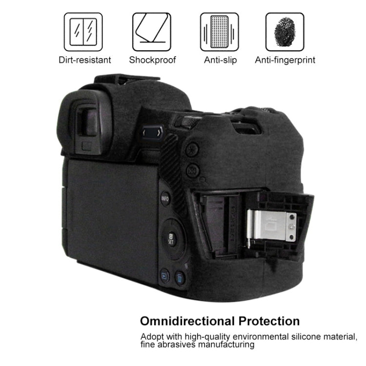 PULUZ Soft Silicone Protective Case for Canon EOS R(Black) - Protective Case by PULUZ | Online Shopping South Africa | PMC Jewellery | Buy Now Pay Later Mobicred