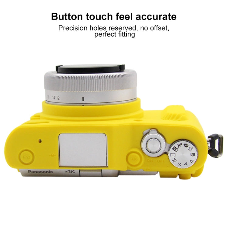 PULUZ Soft Silicone Protective Case for Panasonic Lumix GF10(Yellow) - Protective Case by PULUZ | Online Shopping South Africa | PMC Jewellery | Buy Now Pay Later Mobicred